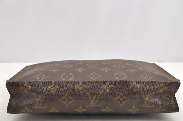 Auth Louis Vuitton Monogram Poche Toilette 26 Cosmetics Pouch Old Model LV 4314I