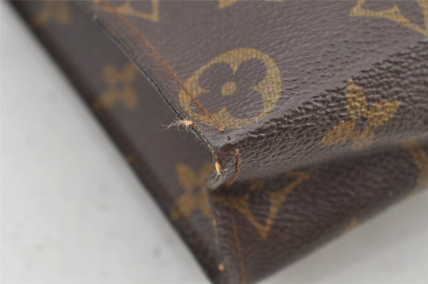 Auth Louis Vuitton Monogram Poche Toilette 26 Cosmetics Pouch Old Model LV 4314I