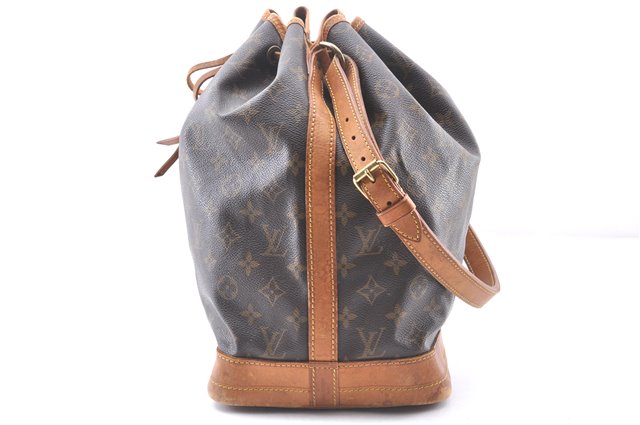 Authentic Louis Vuitton Monogram Noe Shoulder Drawstring Bag M42224 LV 4315F