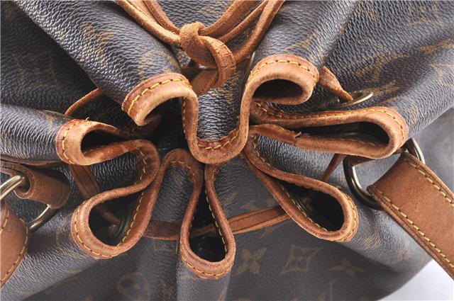 Authentic Louis Vuitton Monogram Noe Shoulder Drawstring Bag M42224 LV 4315F
