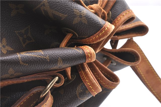 Authentic Louis Vuitton Monogram Noe Shoulder Drawstring Bag M42224 LV 4315F