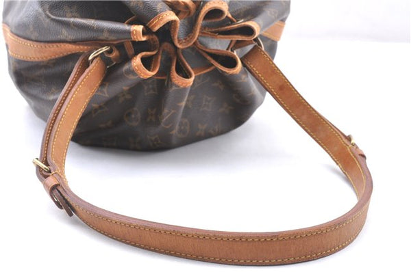 Authentic Louis Vuitton Monogram Noe Shoulder Drawstring Bag M42224 LV 4315F