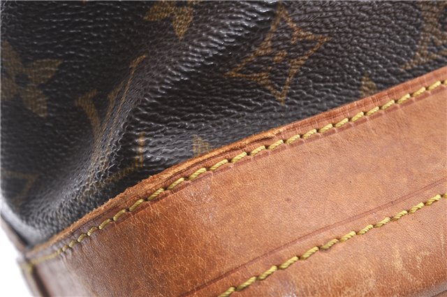 Authentic Louis Vuitton Monogram Noe Shoulder Drawstring Bag M42224 LV 4315F