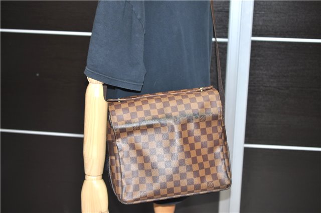 Authentic LOUIS VUITTON Damier Naviglio Shoulder Cross Body Bag N45255 LV 4316C