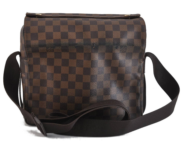 Authentic LOUIS VUITTON Damier Naviglio Shoulder Cross Body Bag N45255 LV 4316C