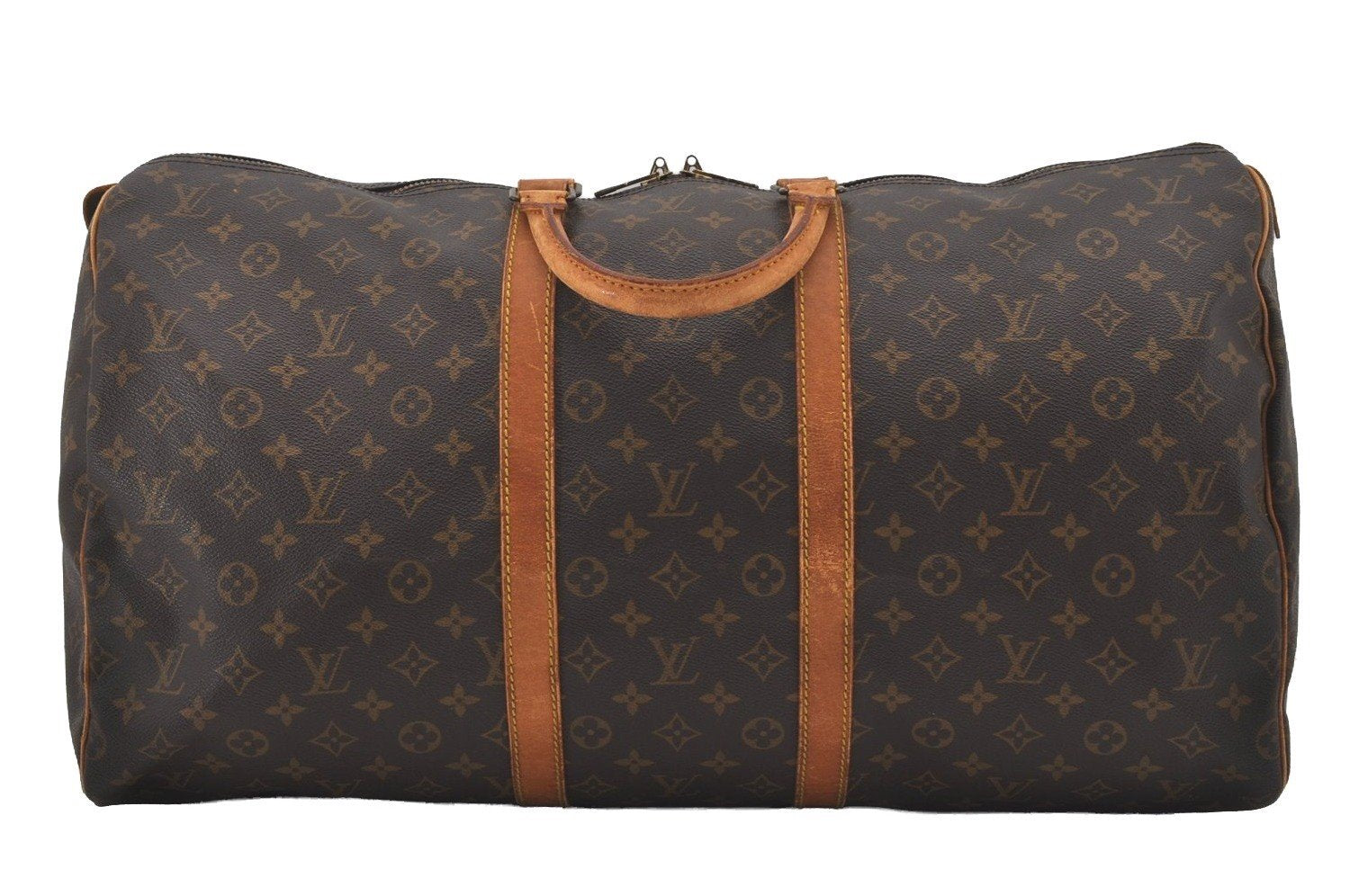 Authentic Louis Vuitton Monogram Keepall 55 Travel Boston Bag M41424 LV 4317I