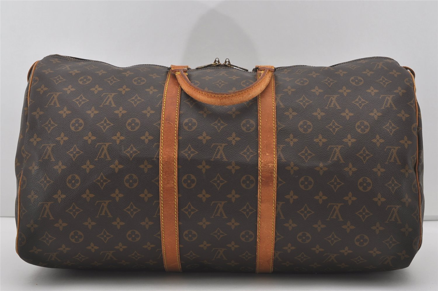 Authentic Louis Vuitton Monogram Keepall 55 Travel Boston Bag M41424 LV 4317I