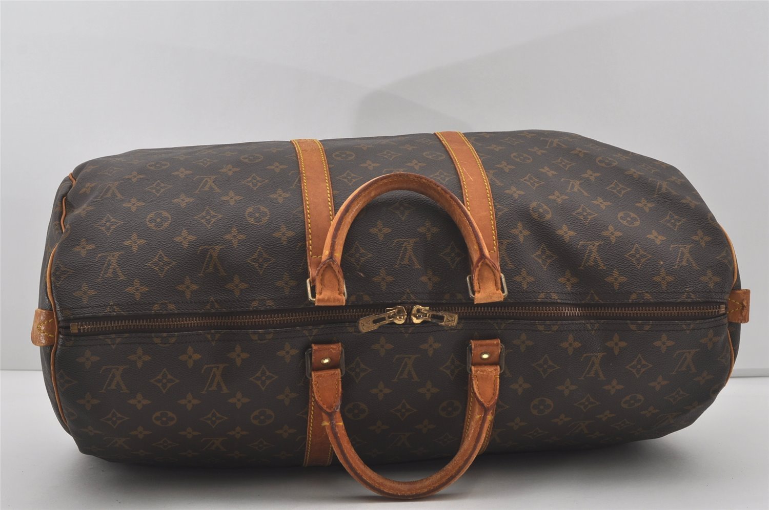Authentic Louis Vuitton Monogram Keepall 55 Travel Boston Bag M41424 LV 4317I