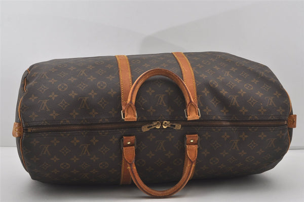 Authentic Louis Vuitton Monogram Keepall 55 Travel Boston Bag M41424 LV 4317I