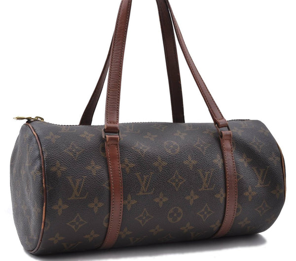 Authentic LOUIS VUITTON Monogram Papillon 30 Hand Bag Old Model LV 4317C