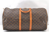 Authentic Louis Vuitton Monogram Keepall 55 Travel Boston Bag M41424 LV 4318F