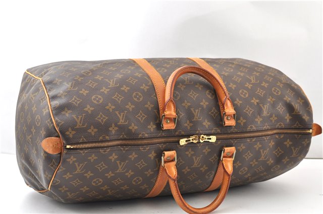 Authentic Louis Vuitton Monogram Keepall 55 Travel Boston Bag M41424 LV 4318F