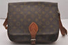 Authentic Louis Vuitton Monogram Cartouchiere GM Shoulder Bag Old Model 4318I