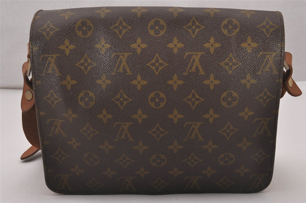 Authentic Louis Vuitton Monogram Cartouchiere GM Shoulder Bag Old Model 4318I