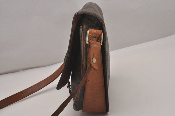 Authentic Louis Vuitton Monogram Cartouchiere GM Shoulder Bag Old Model 4318I