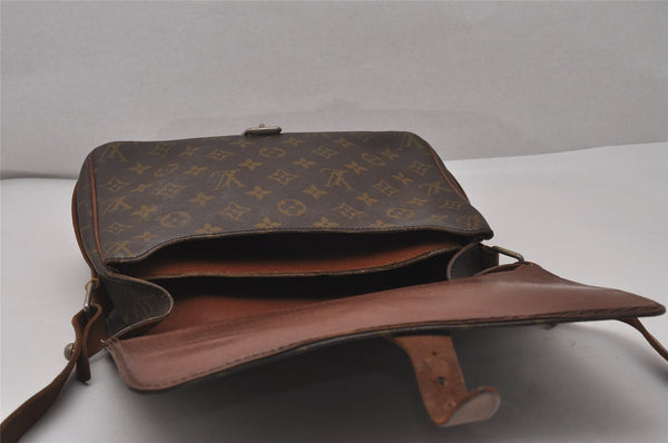Authentic Louis Vuitton Monogram Cartouchiere GM Shoulder Bag Old Model 4318I