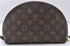 Auth LOUIS VUITTON Monogram Trousse Demi Ronde 23 Cosmetic Pouch M47520 LV 4319C