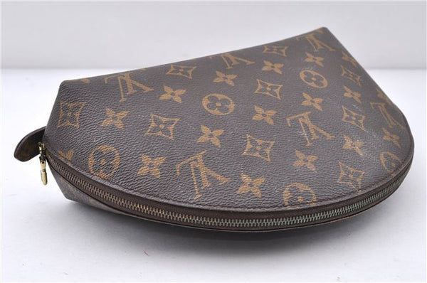 Auth LOUIS VUITTON Monogram Trousse Demi Ronde 23 Cosmetic Pouch M47520 LV 4319C
