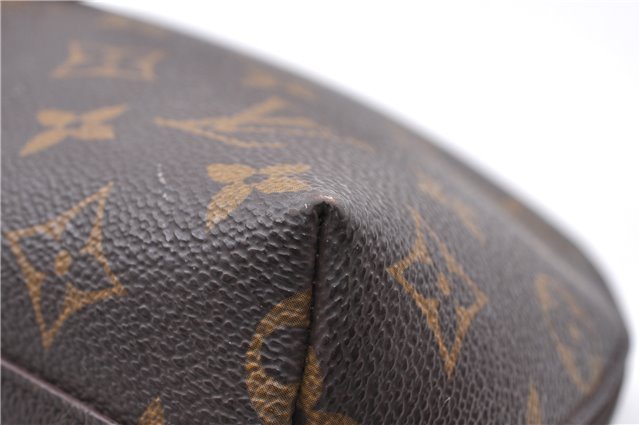 Auth LOUIS VUITTON Monogram Trousse Demi Ronde 23 Cosmetic Pouch M47520 LV 4319C