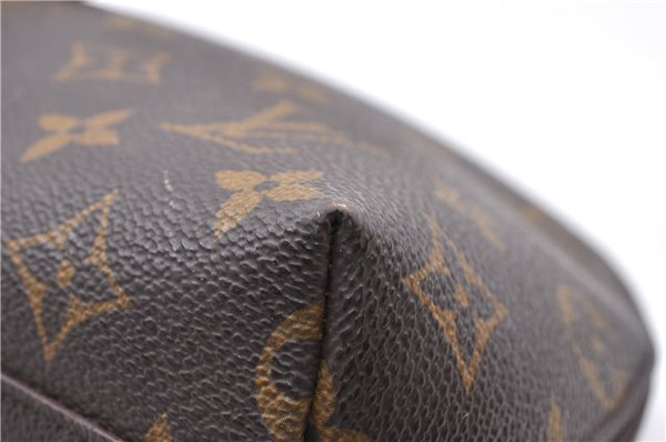 Auth LOUIS VUITTON Monogram Trousse Demi Ronde 23 Cosmetic Pouch M47520 LV 4319C