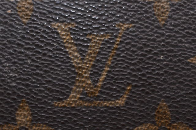 Auth LOUIS VUITTON Monogram Trousse Demi Ronde 23 Cosmetic Pouch M47520 LV 4319C