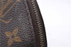 Auth LOUIS VUITTON Monogram Trousse Demi Ronde 23 Cosmetic Pouch M47520 LV 4319C