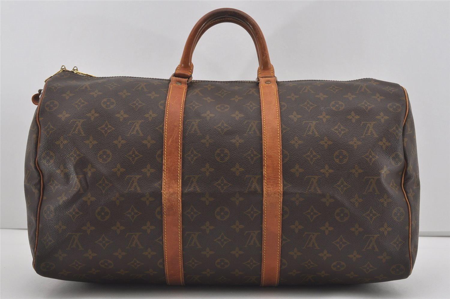Authentic Louis Vuitton Monogram Keepall 50 Travel Boston Bag Old Model LV 4319I