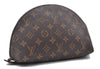 Auth LOUIS VUITTON Monogram Trousse Demi Ronde 23 Cosmetic Pouch M47520 LV 4319C