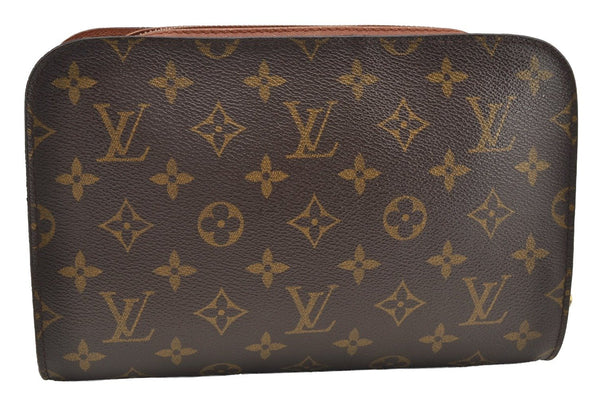 Authentic Louis Vuitton Monogram Orsay Clutch Hand Bag Purse M51790 LV 4320I