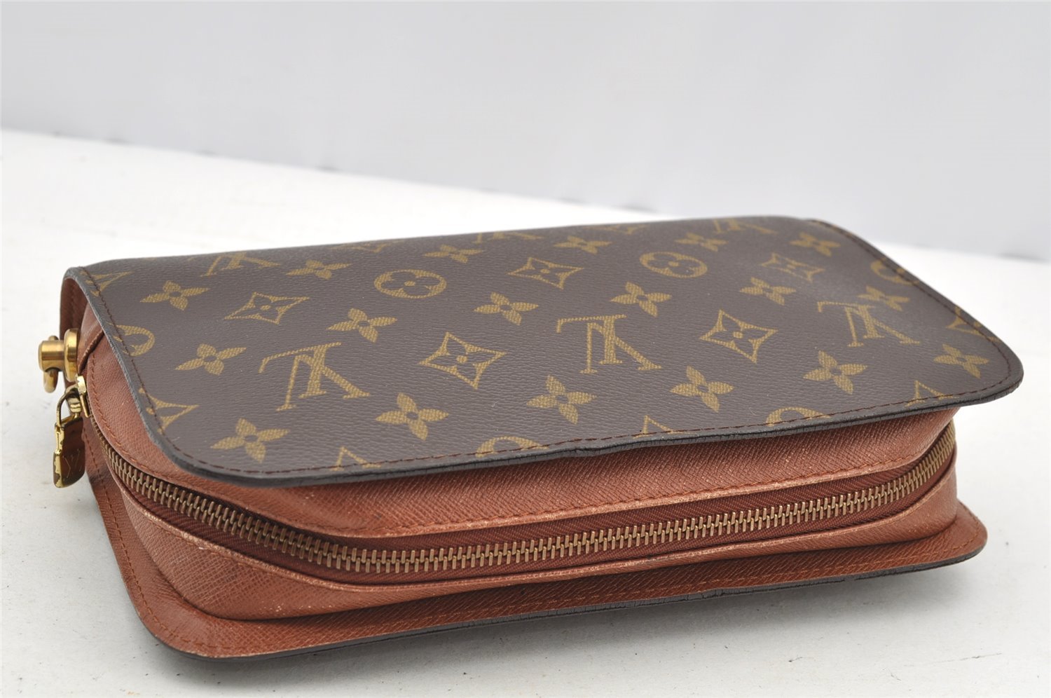 Authentic Louis Vuitton Monogram Orsay Clutch Hand Bag Purse M51790 LV 4320I