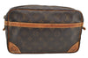 Authentic Louis Vuitton Monogram Compiegne 28 Clutch Hand Bag M51845 Junk 4321I