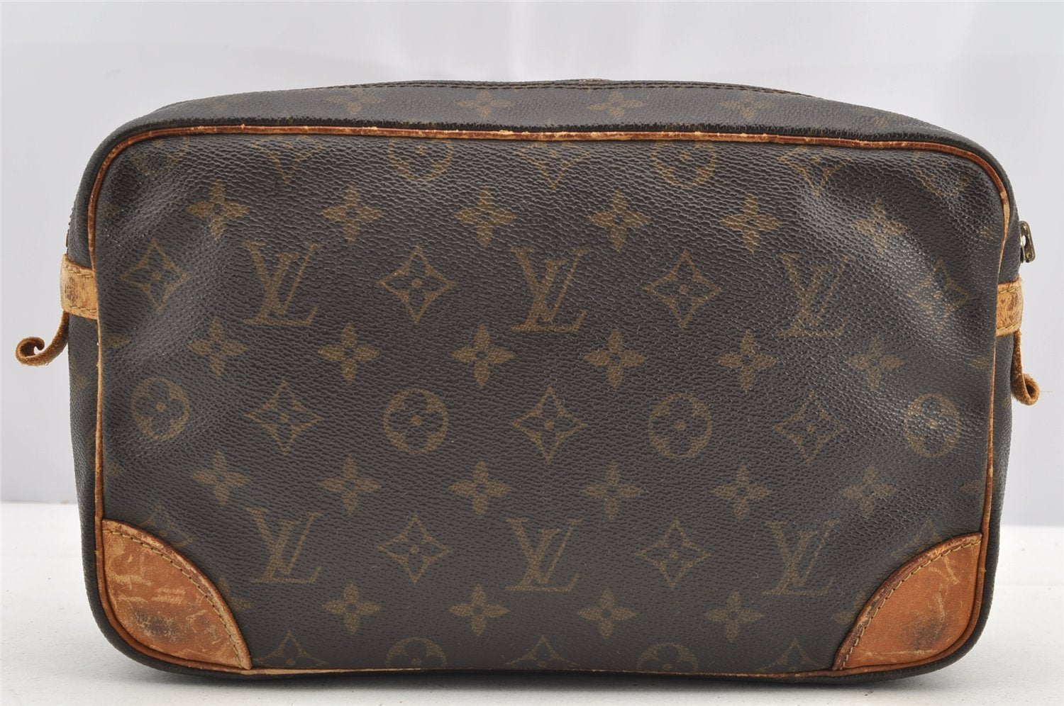 Authentic Louis Vuitton Monogram Compiegne 28 Clutch Hand Bag M51845 Junk 4321I