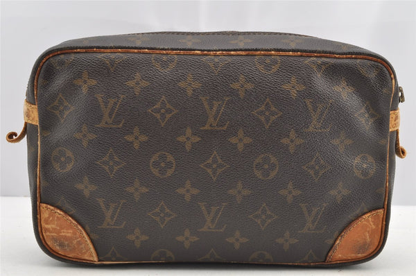 Authentic Louis Vuitton Monogram Compiegne 28 Clutch Hand Bag M51845 Junk 4321I