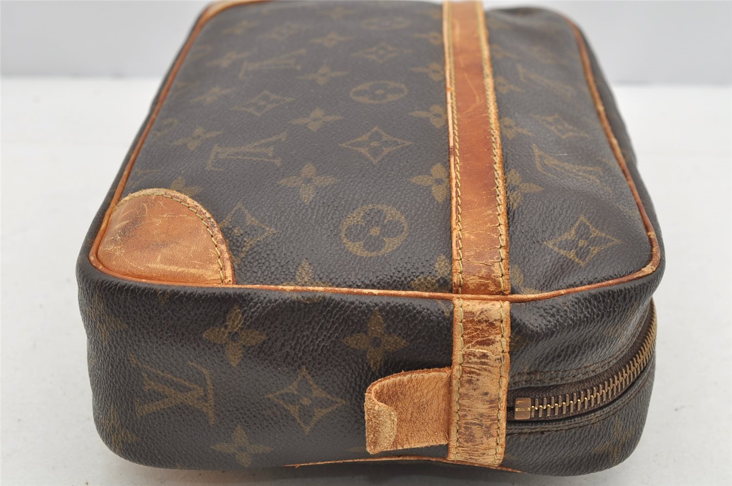 Authentic Louis Vuitton Monogram Compiegne 28 Clutch Hand Bag M51845 Junk 4321I