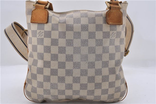 Auth Louis Vuitton Damier Azur Pochette Bosphore Shoulder Bag N51112 Junk 4323D