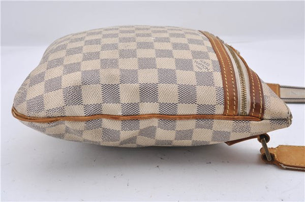 Auth Louis Vuitton Damier Azur Pochette Bosphore Shoulder Bag N51112 Junk 4323D