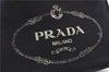 Authentic PRADA Canapa SS 2Way Shoulder Hand Bag Canvas Black 4324D