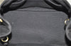 Authentic PRADA Canapa SS 2Way Shoulder Hand Bag Canvas Black 4324D