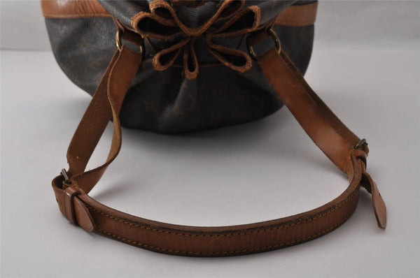 Authentic Louis Vuitton Monogram Petit Noe M42226 Shoulder Drawstring Bag 4324I