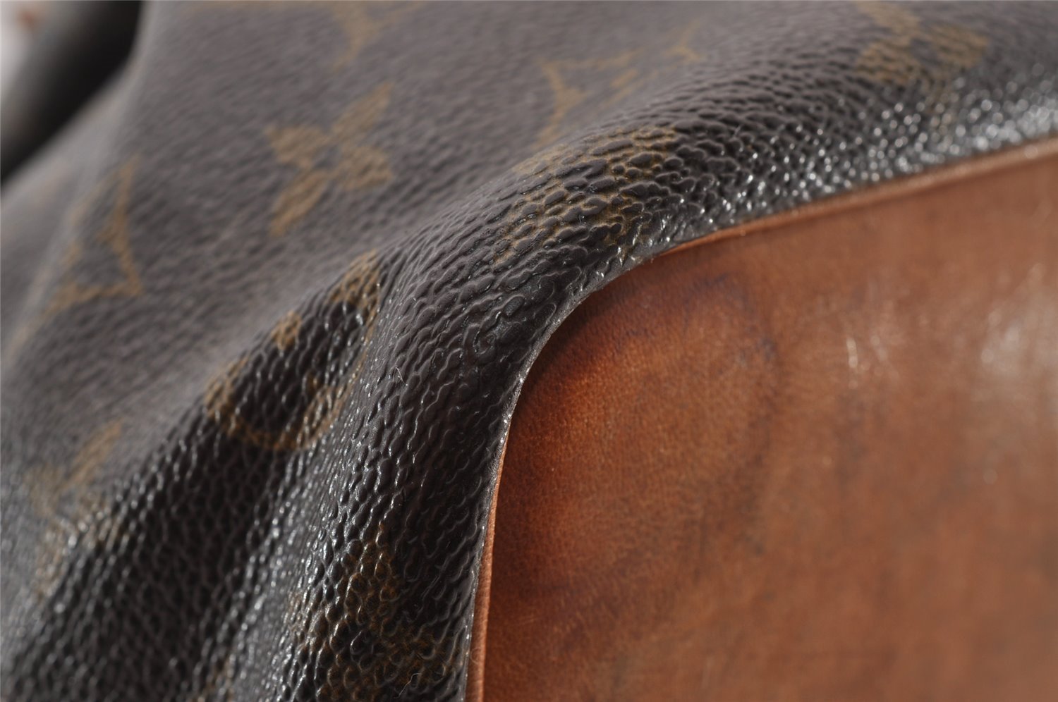 Authentic Louis Vuitton Monogram Petit Noe M42226 Shoulder Drawstring Bag 4324I