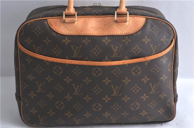 Authentic LOUIS VUITTON Monogram Deauville Hand Bag M47270 LV 4326C