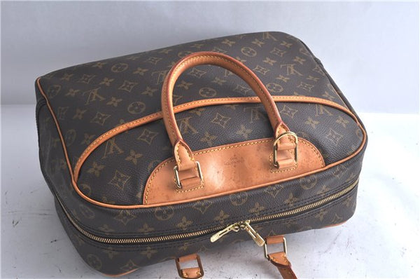 Authentic LOUIS VUITTON Monogram Deauville Hand Bag M47270 LV 4326C