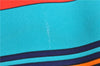 Authentic HERMES Carre 90 Scarf "Les Sangles" Silk Blue Box 4326D