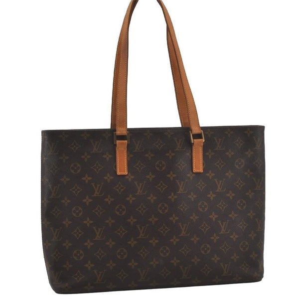 Authentic Louis Vuitton Monogram Luco Shoulder Tote Bag M51155 LV Junk 4326I