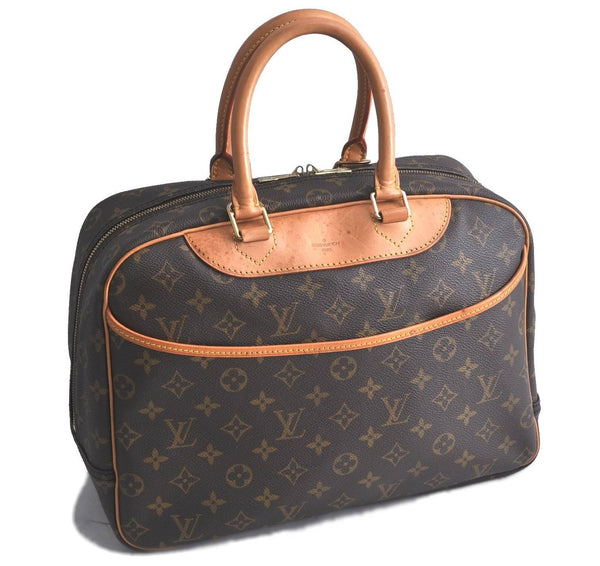 Authentic LOUIS VUITTON Monogram Deauville Hand Bag M47270 LV 4326C