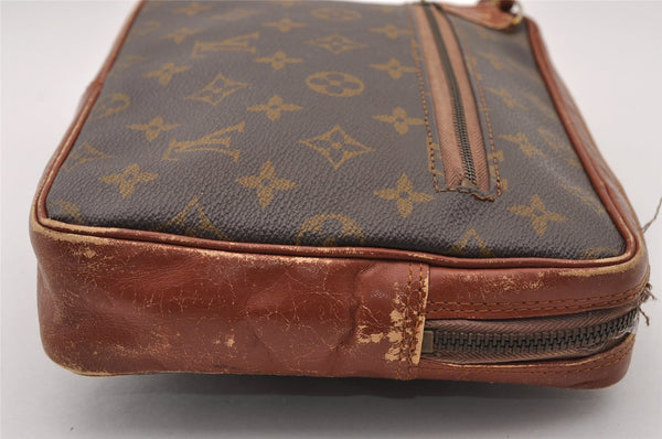 Authentic Louis Vuitton Monogram Pochette Sport Clutch Bag Old Model Junk 4327I
