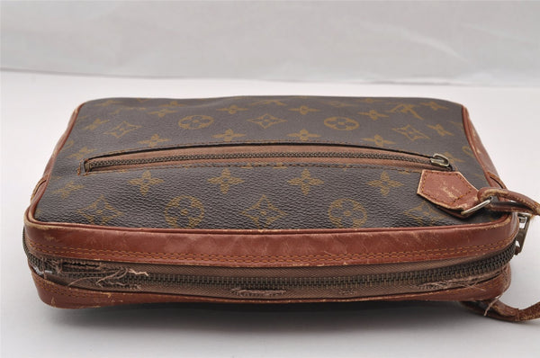 Authentic Louis Vuitton Monogram Pochette Sport Clutch Bag Old Model Junk 4327I