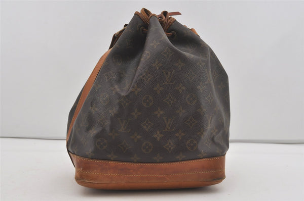 Authentic Louis Vuitton Monogram Noe Shoulder Drawstring Bag M42224 LV 4328I
