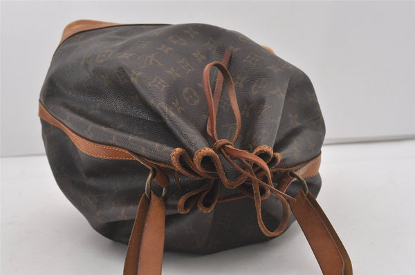 Authentic Louis Vuitton Monogram Noe Shoulder Drawstring Bag M42224 LV 4328I