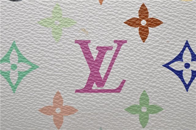 LOUIS VUITTON Monogram Multicolor Pochette Accessoires Pouch M92649 White 4329C